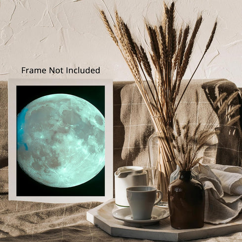 Posterizer 1 pcs-the moon floating in space 1-Astronomy & Celestial Art-Gift for Men Women Teens-Decor for Home & Office- unframed wall art...